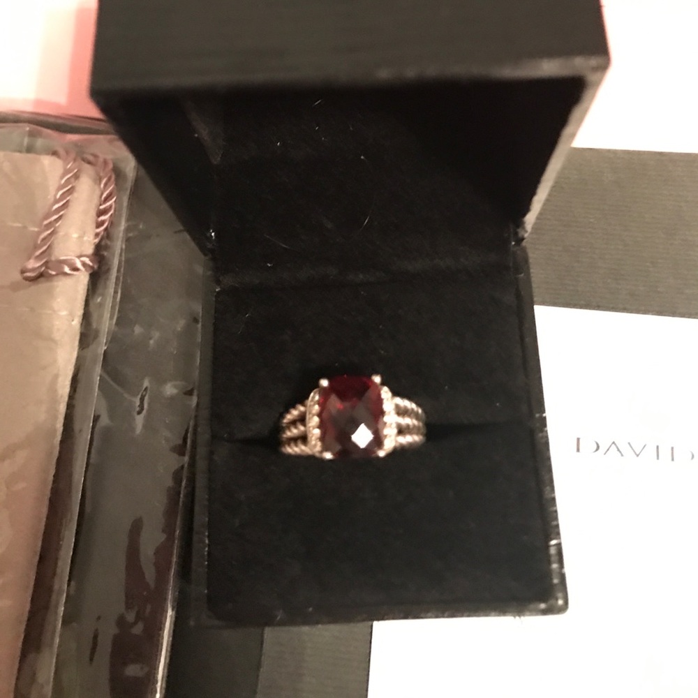 Petite Wheaton David Yurman Garnet Ring